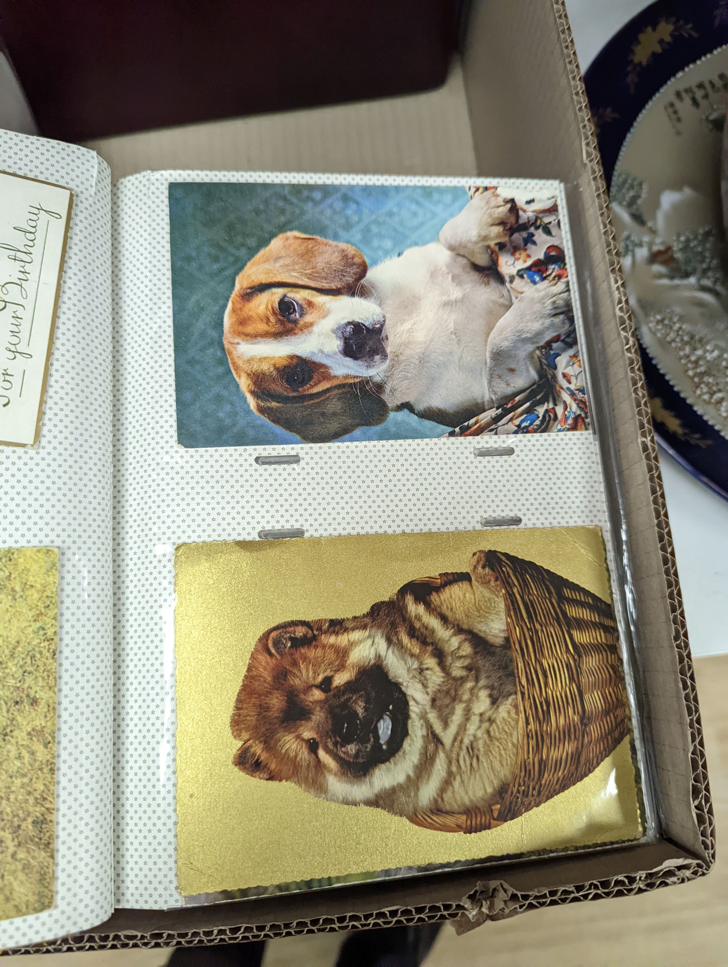 Four albums of postcards and a large collection of loose postcards, mainly British topographical, Victorian cabinet photographs, etc.